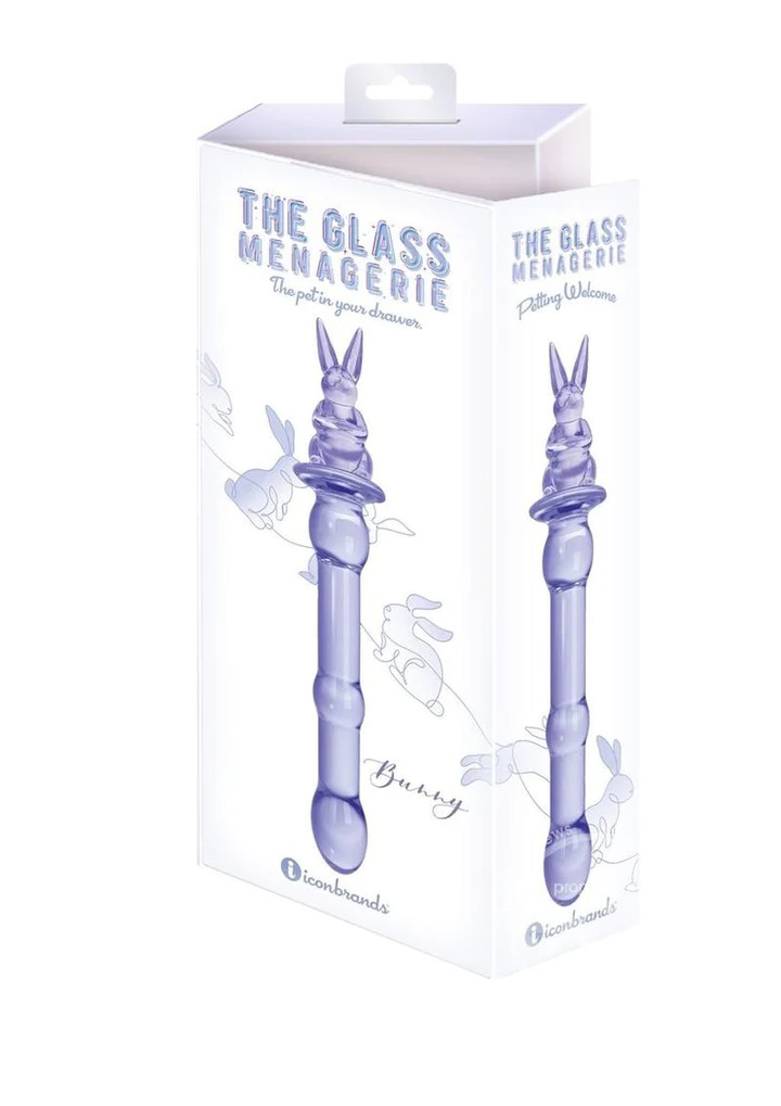 glass menagerie rabbit dildo purple 