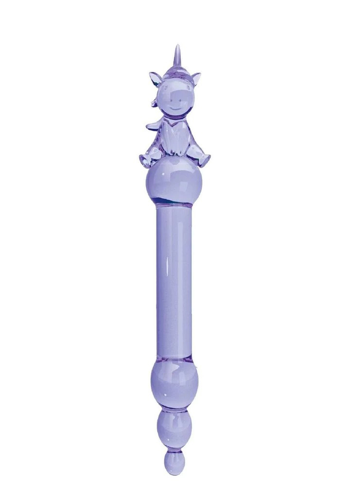 glass menagerie unicorn dildo purple 