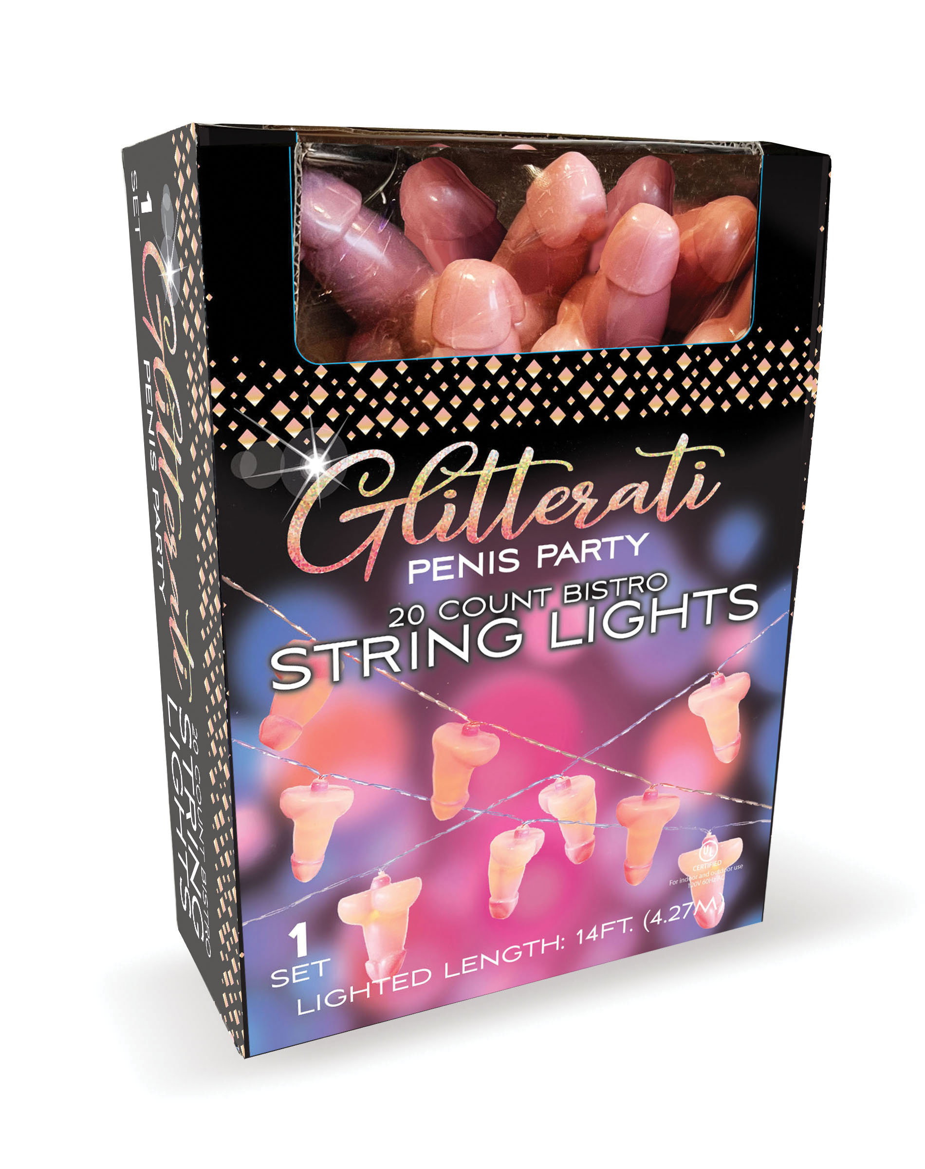 glitterati penis string lights  lights 