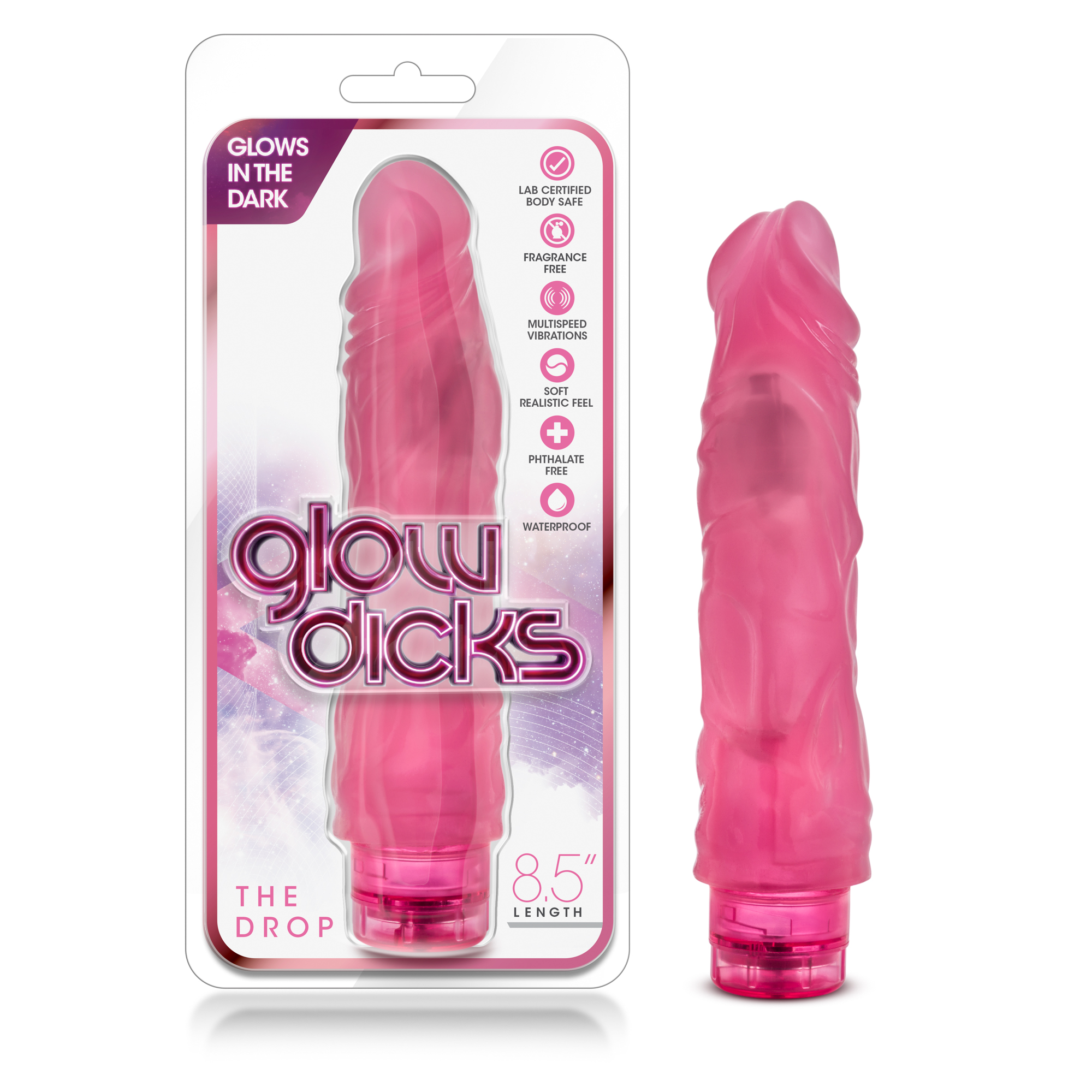 glow dicks the drop pink 