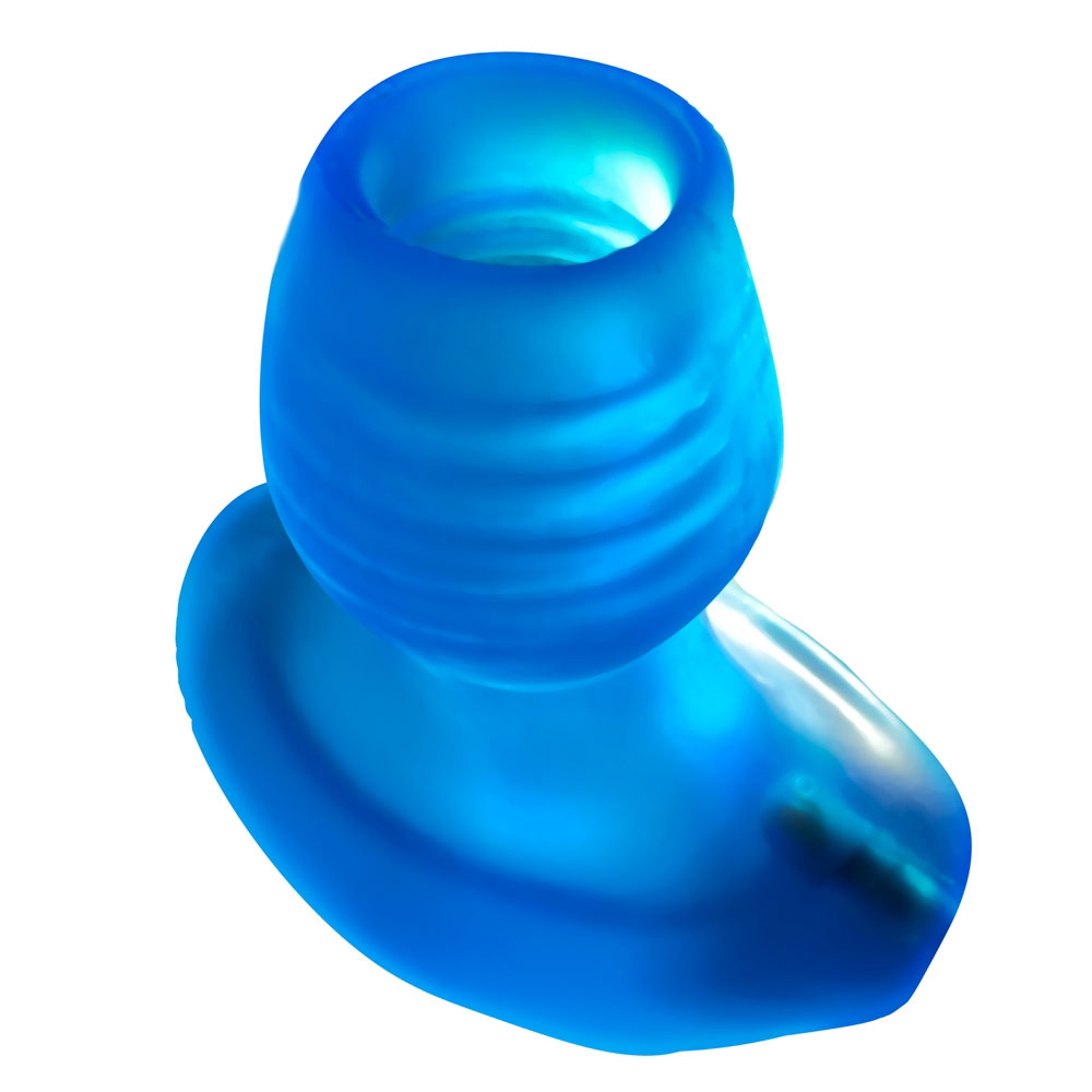 glow hole  butt plug small blue morph 