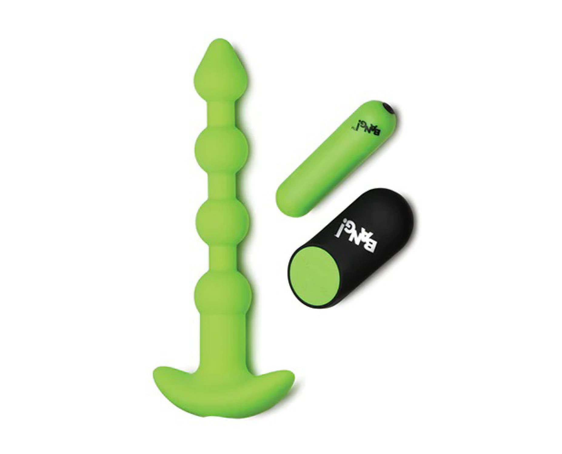 glow in the dark anal beads green 