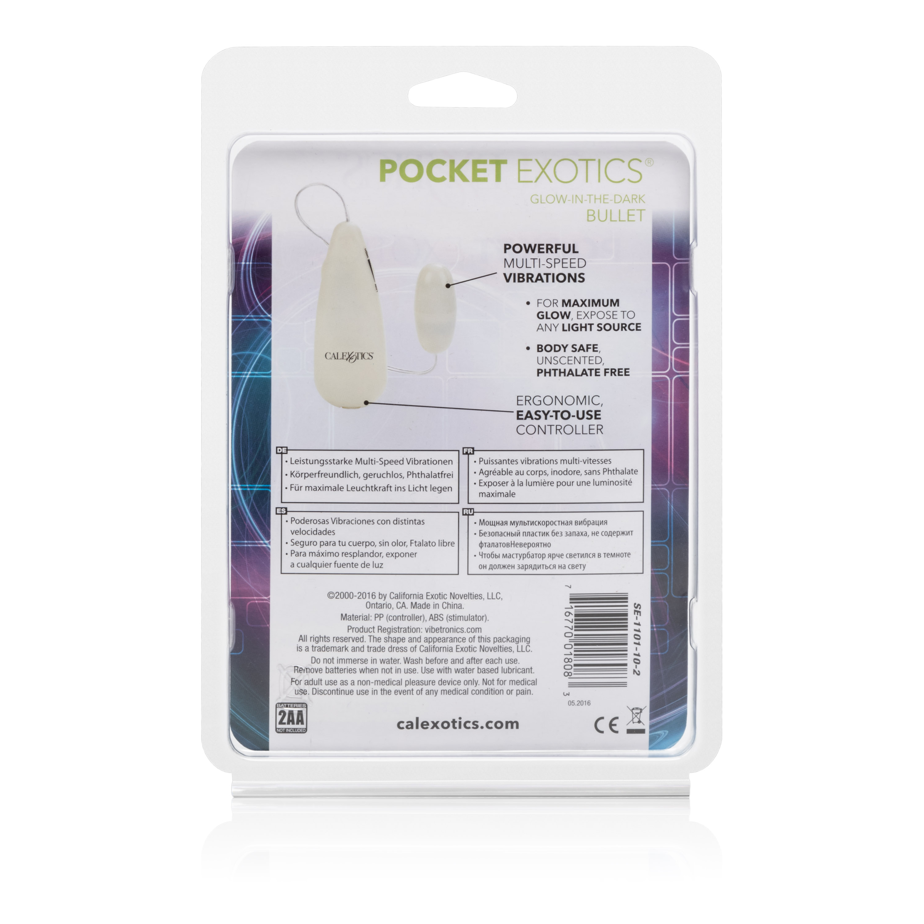 glow in the dark pocket exotics vibrating glowing bullet 