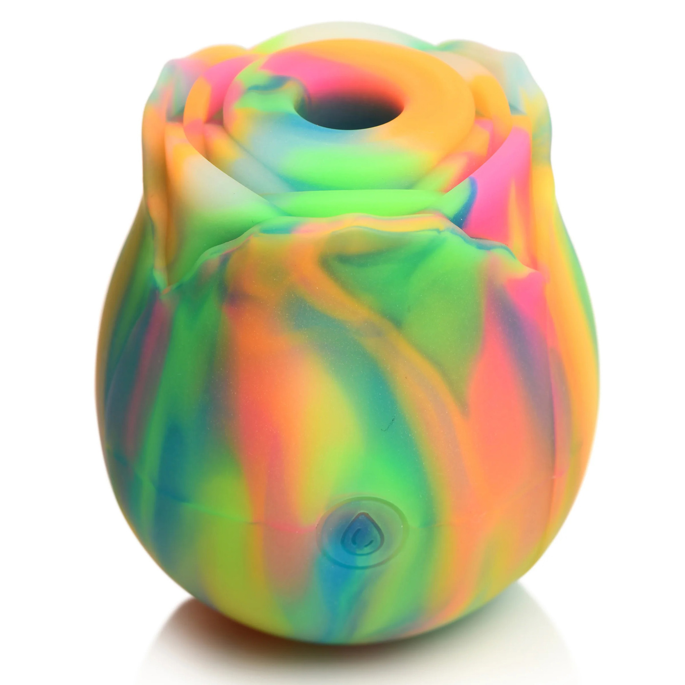 glow rose glow in the dark rose clit stimulator rainbow 