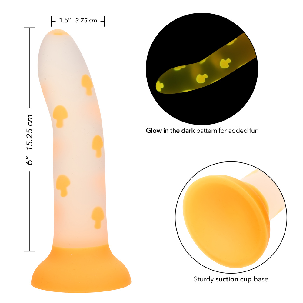 glow stick mushroom orange 