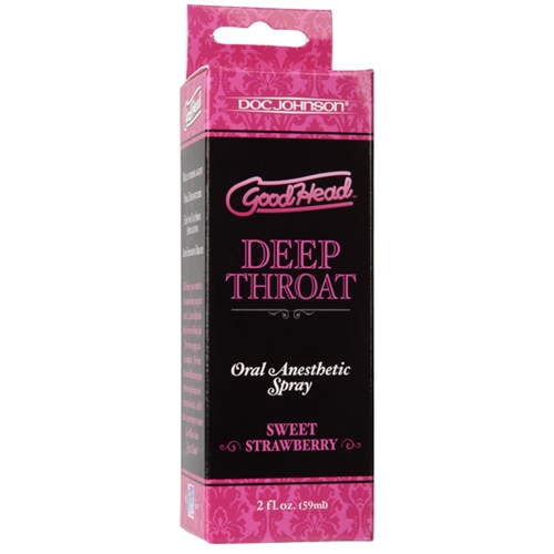 good head deep throat spray sweet strawberry 