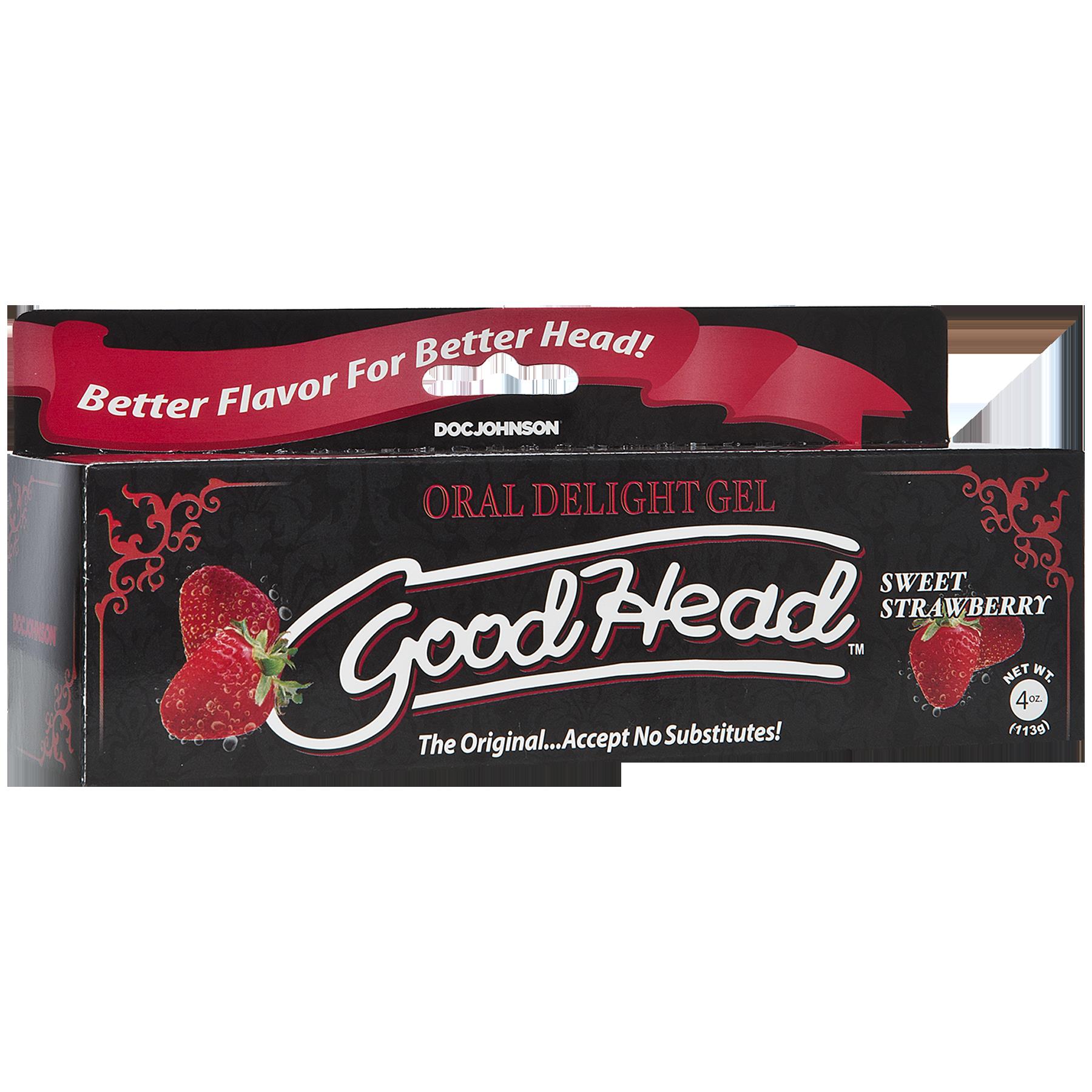 good head oral delight gel  oz sweet strawberry 
