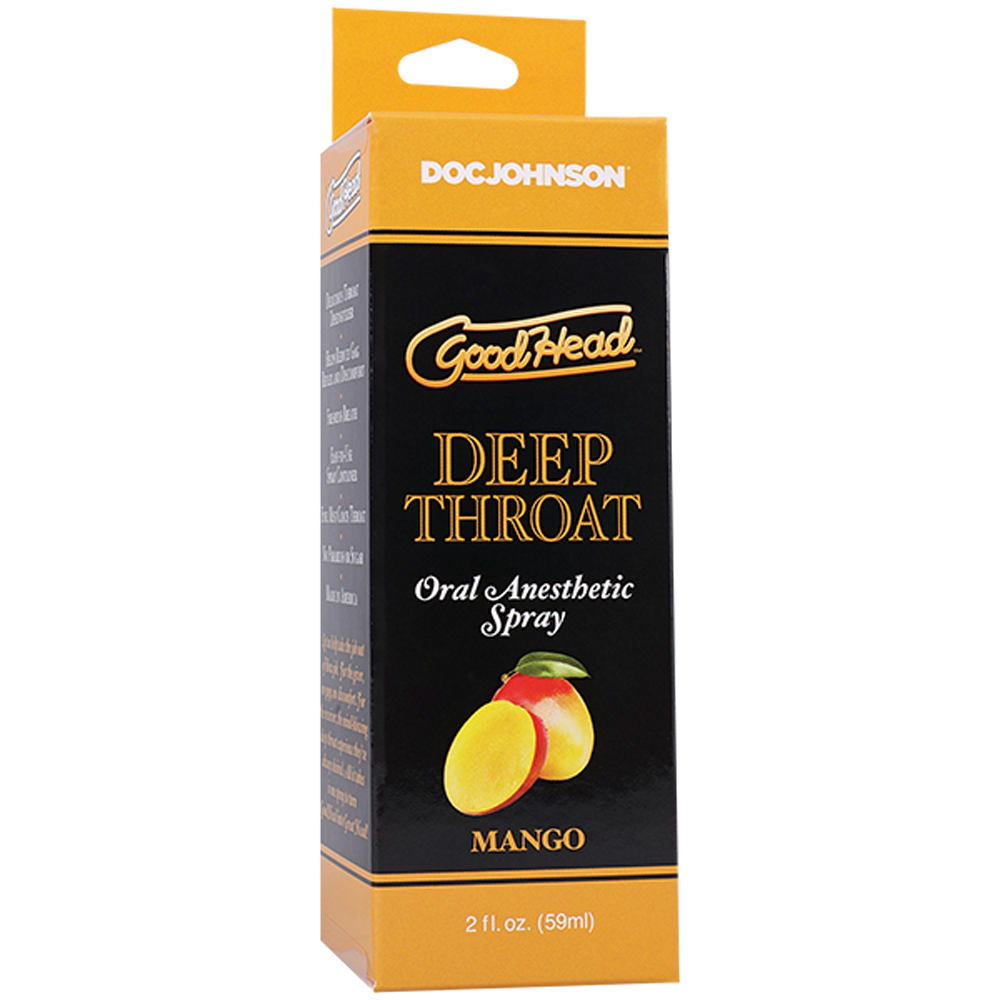 goodhead deep throat spray mango  fl oz 