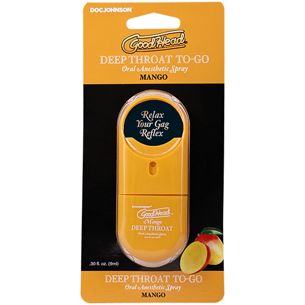 goodhead deep throat spray to go mango fl oz 