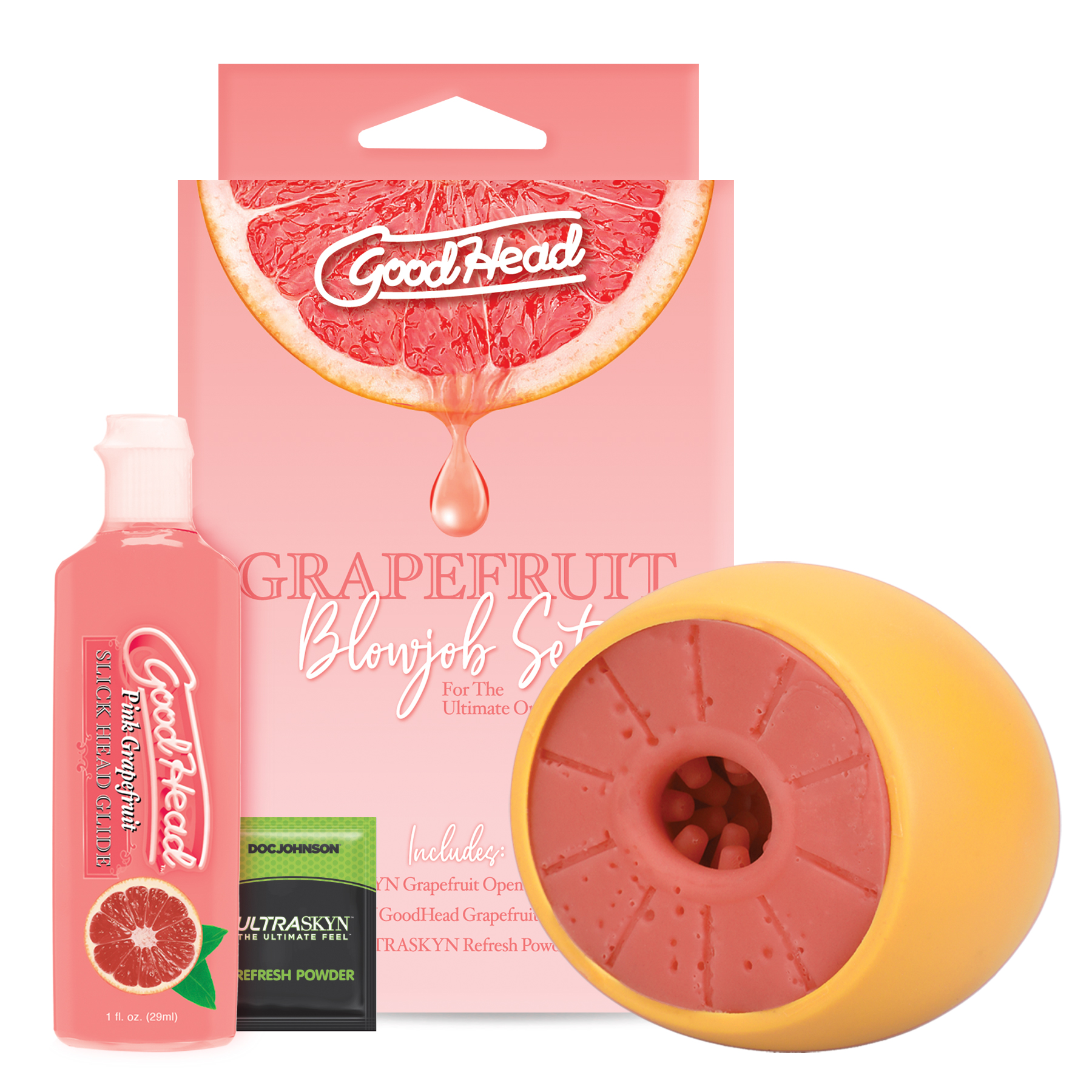goodhead grapefruit blowjob set yellowpink 