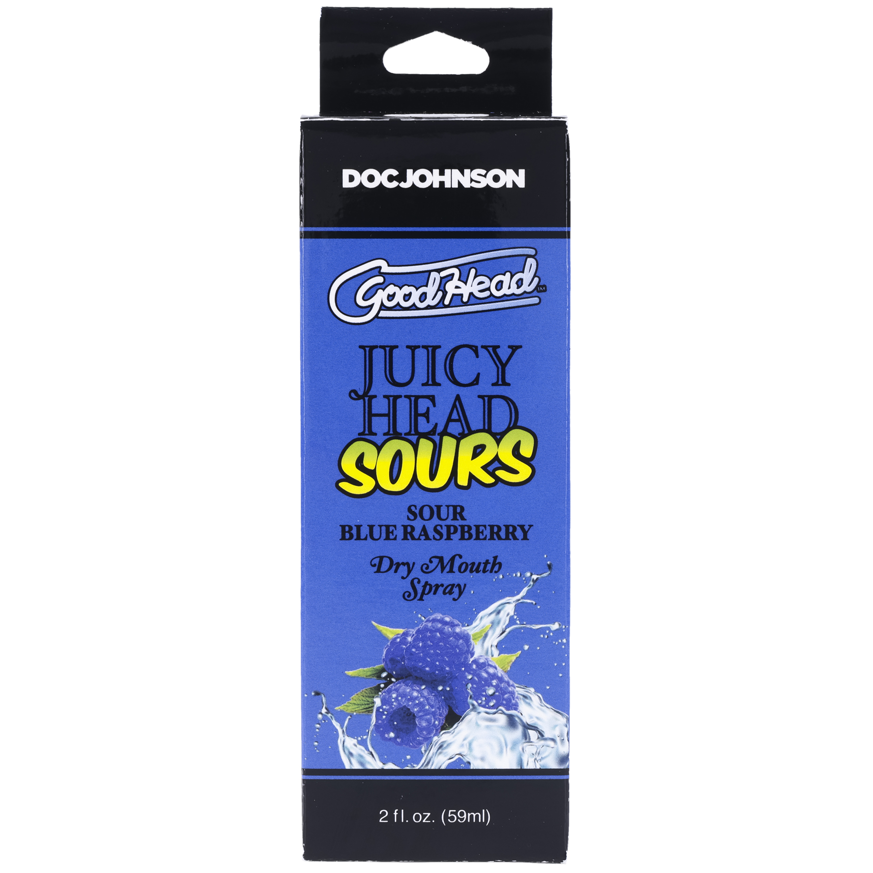 goodhead juicy head dry mouth spray sour  blue raspberry  oz 