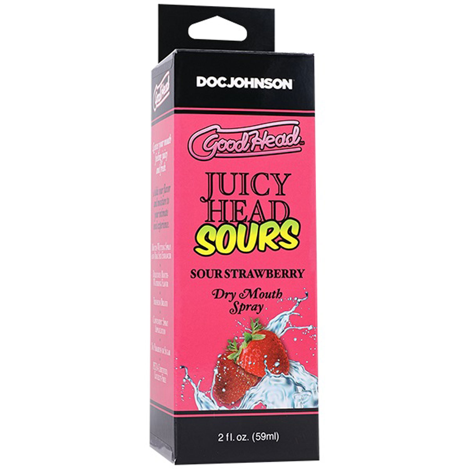 goodhead juicy head dry mouth spray sour strawberry  fl oz 