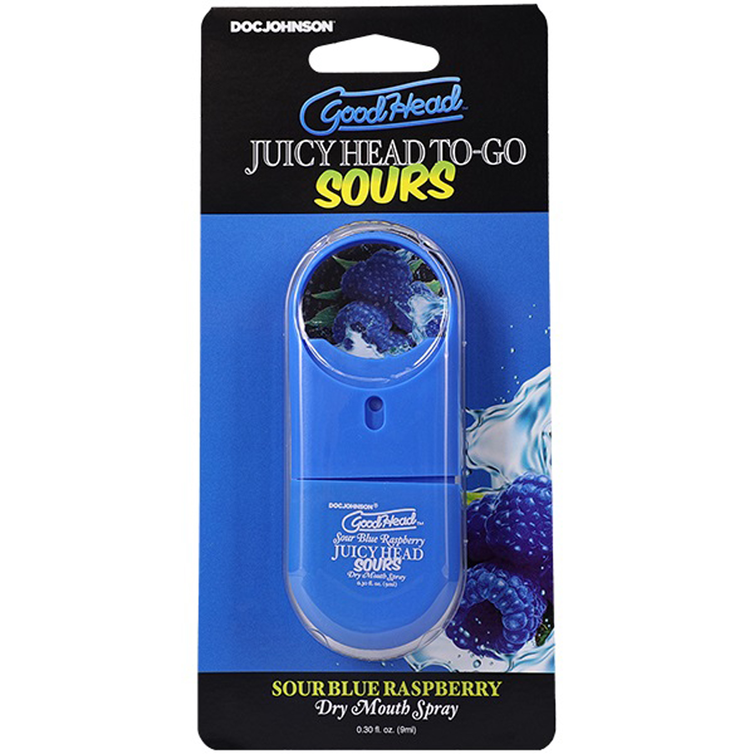 goodhead juicyhead dry mouth spray to go sour blue raspberry  oz 