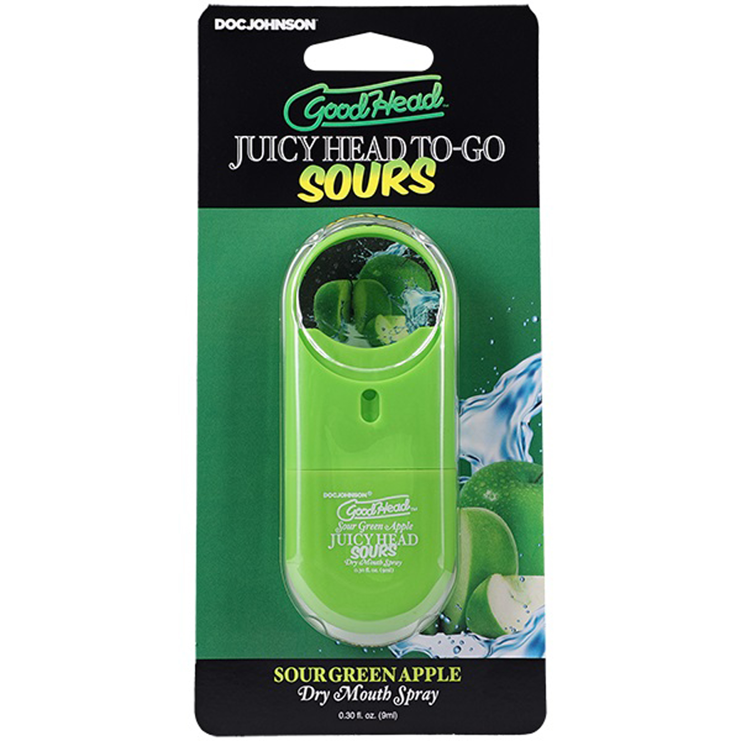 goodhead juicyhead dry mouth spray to go sour green apple  oz 