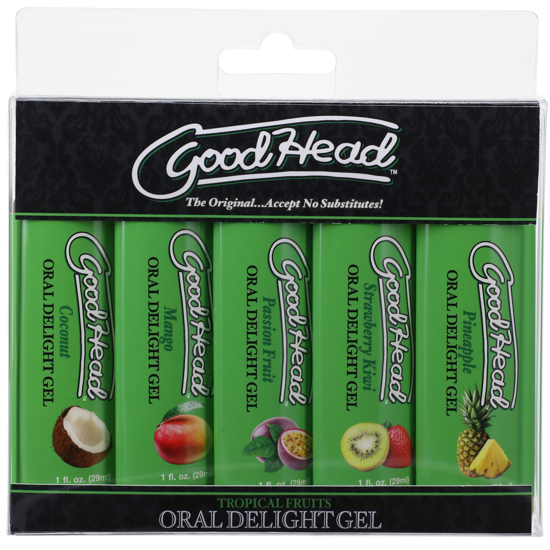 goodhead oral delight gel tropical fruits   pack  fl. oz. 