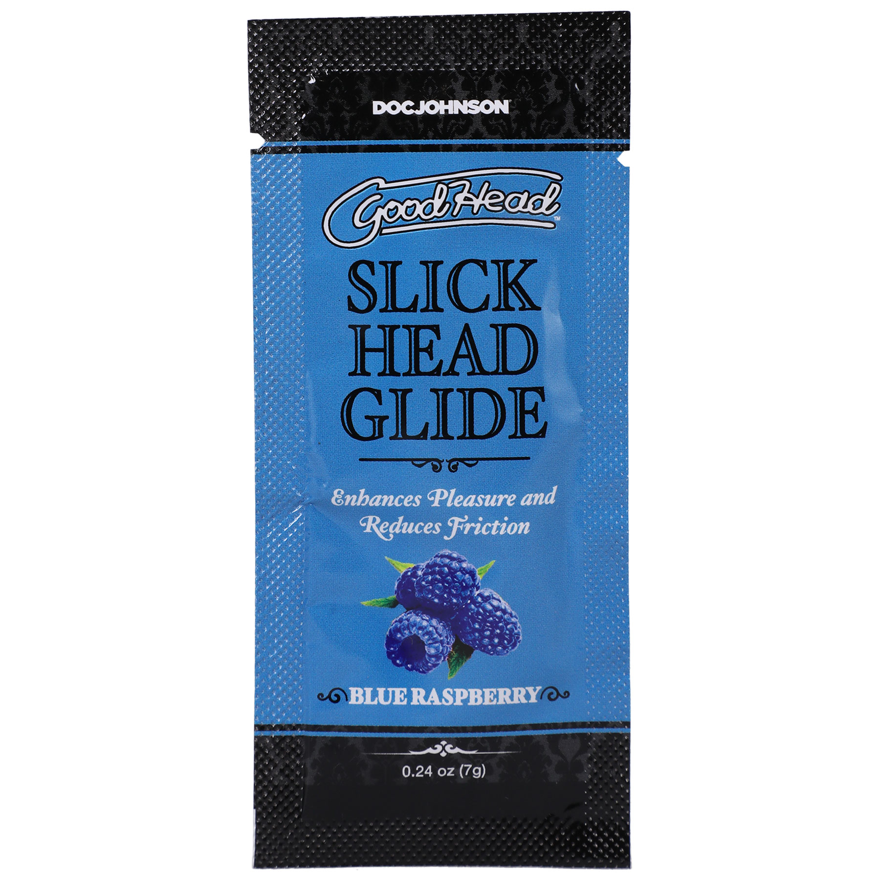 goodhead slick head glide blue raspberry . oz 