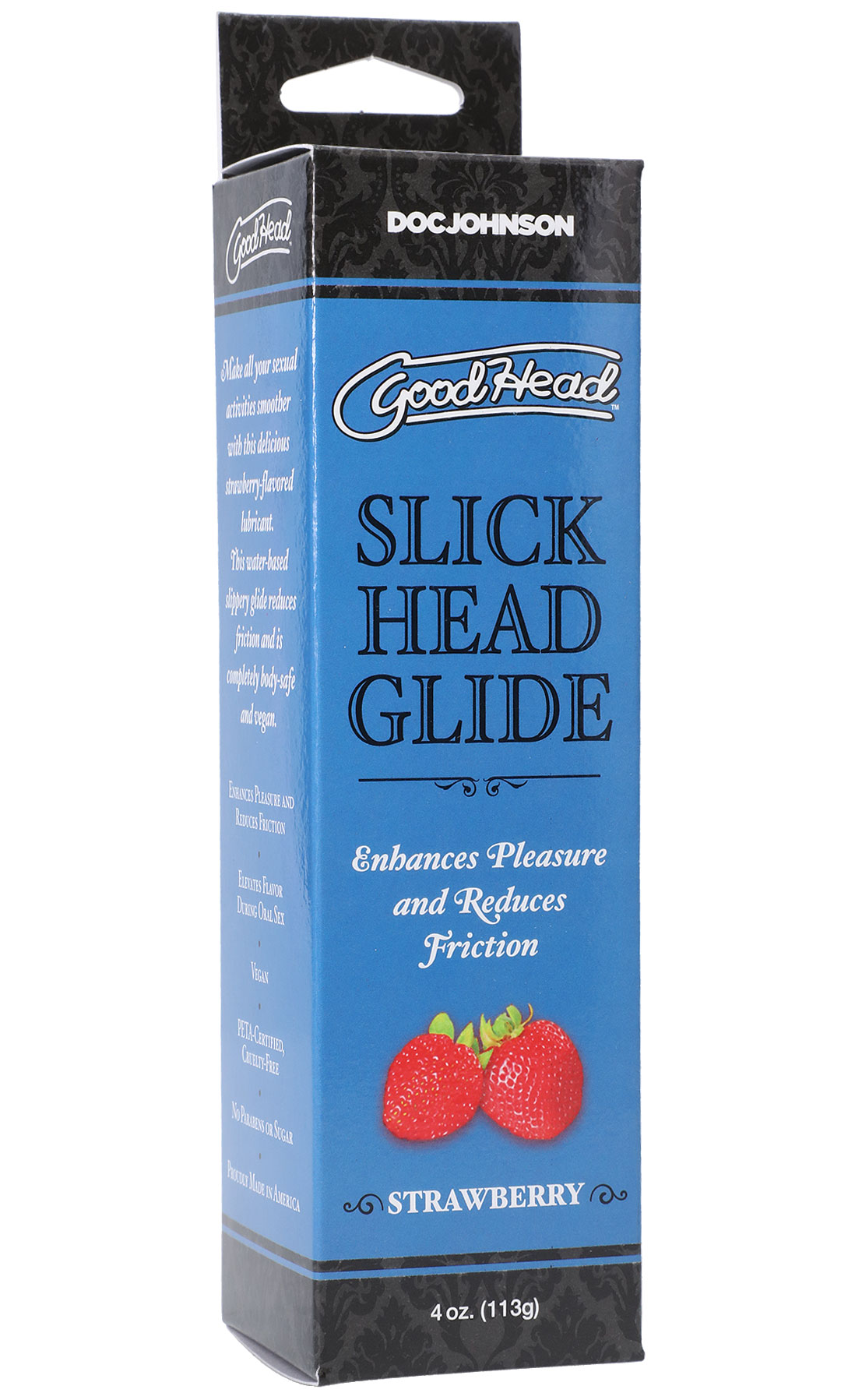 goodhead slick head glide strawberry  oz. 