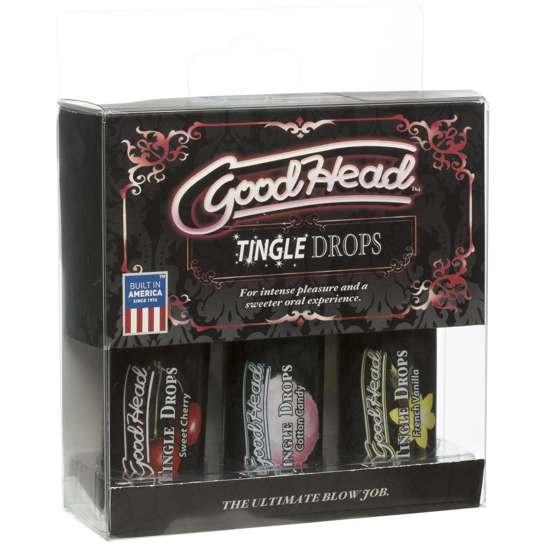 goodhead tingle drops   pack french vanilla, cotton candy, sweet cherry 