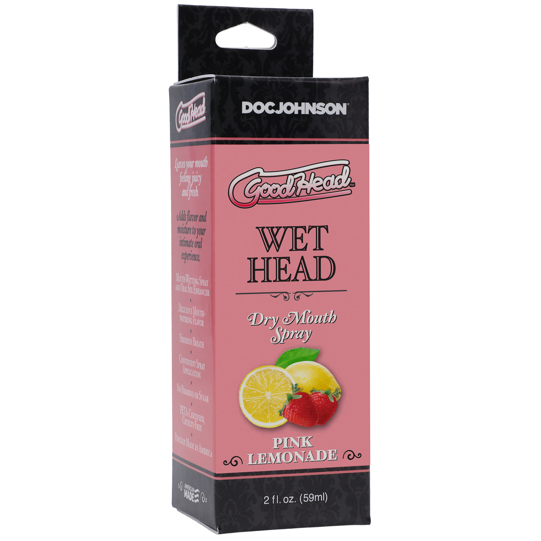 goodhead wet head dry mouth spray pink  lemonade  fl. oz. ml 