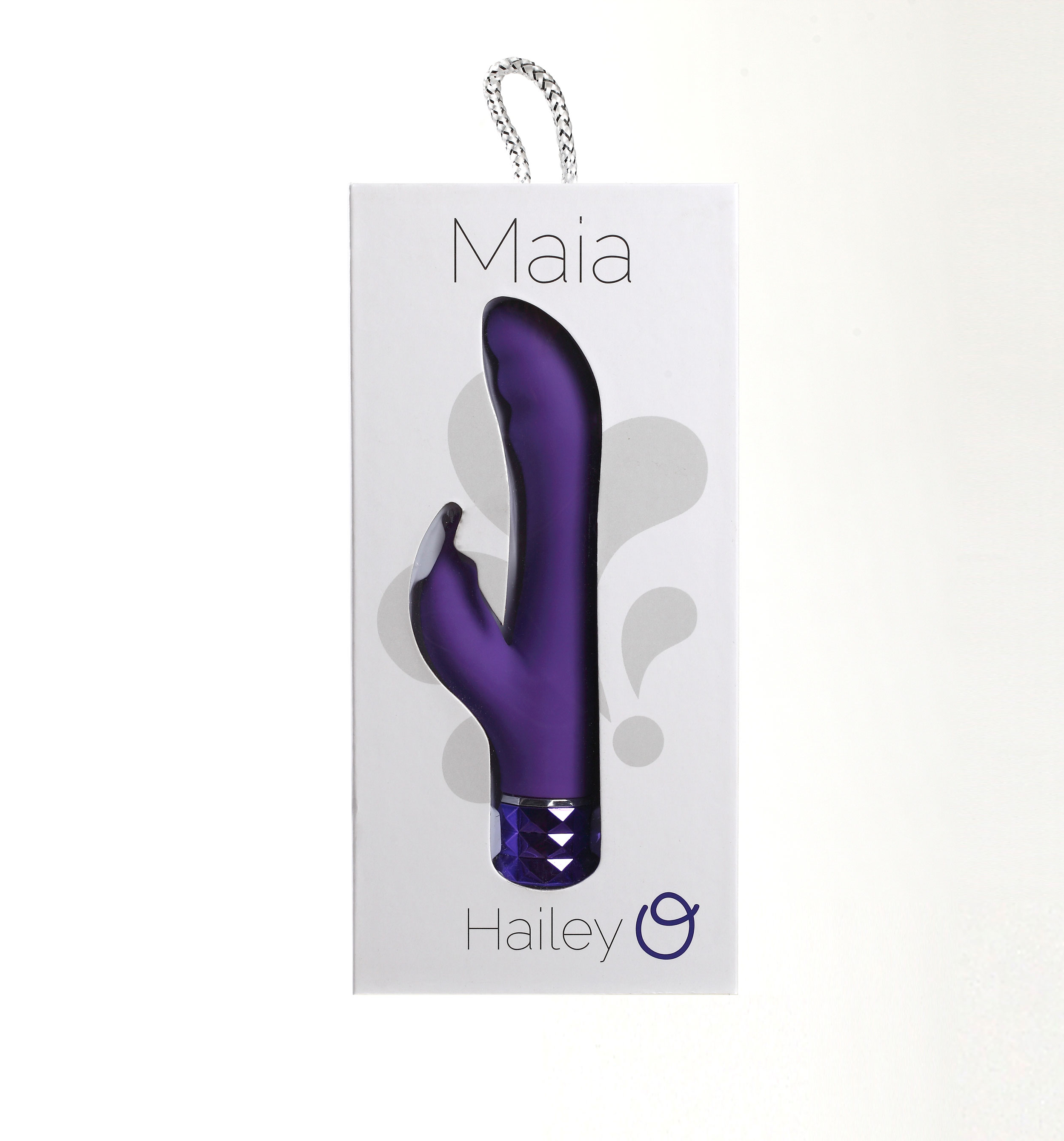 hailey  function vibrating rechargeable dual  vibe purple 