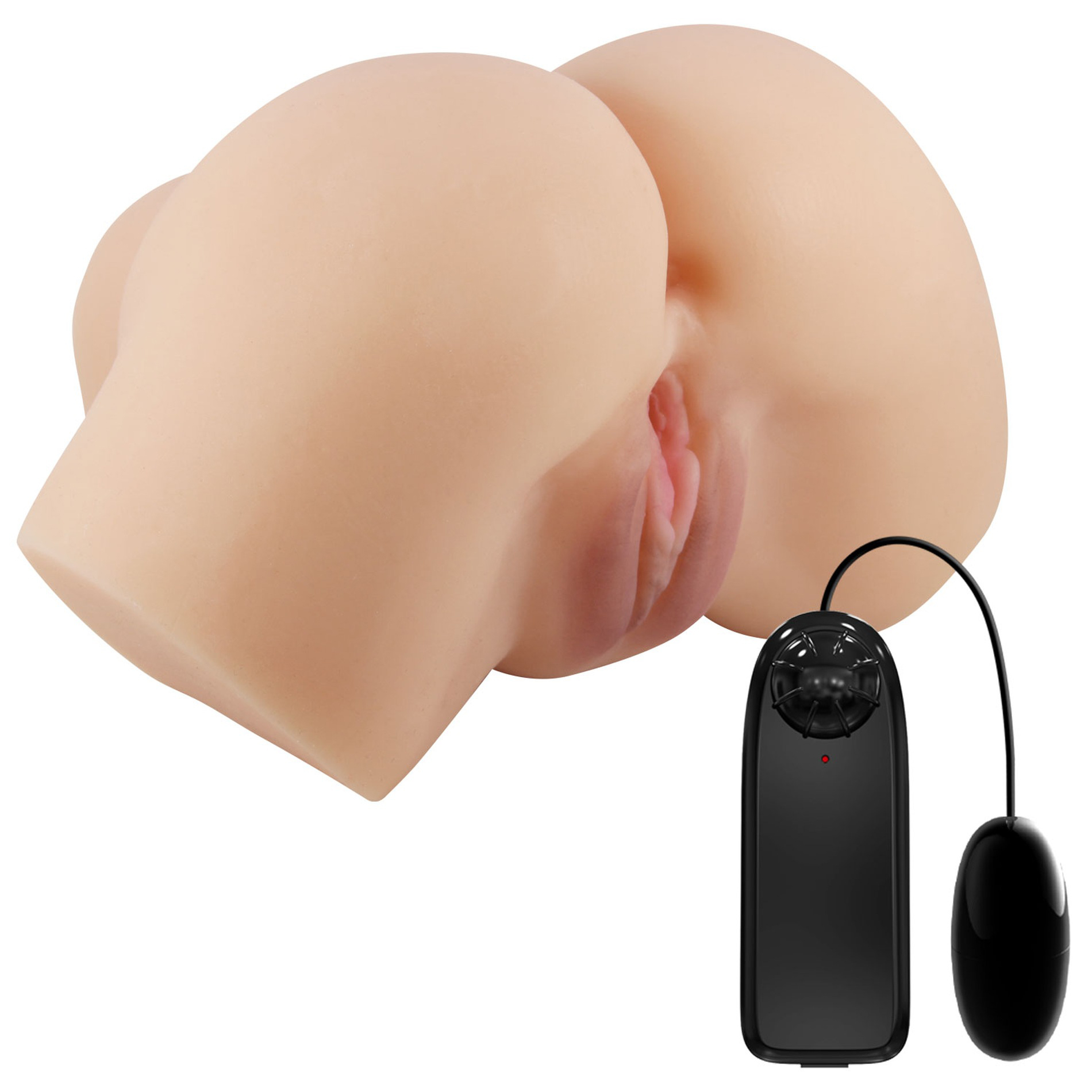 hailey realistic vagina and ass vibrator light 