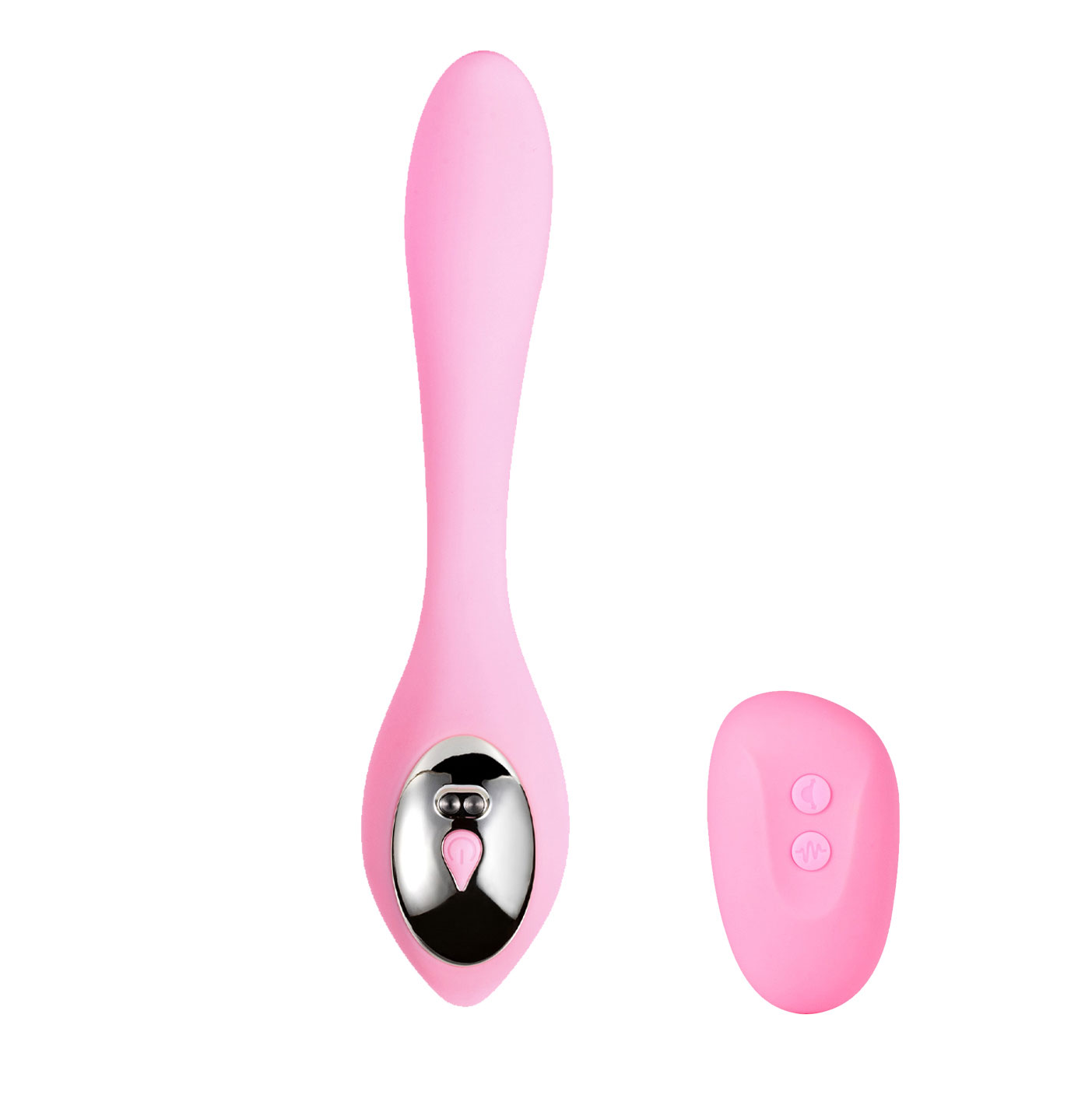 harmonie rechargeable remote silicone bendable  vibrator pink 