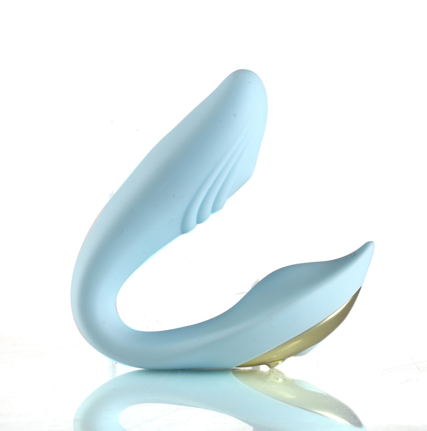 harmonie rechargeable remote silicone bendable  vibrator teal 