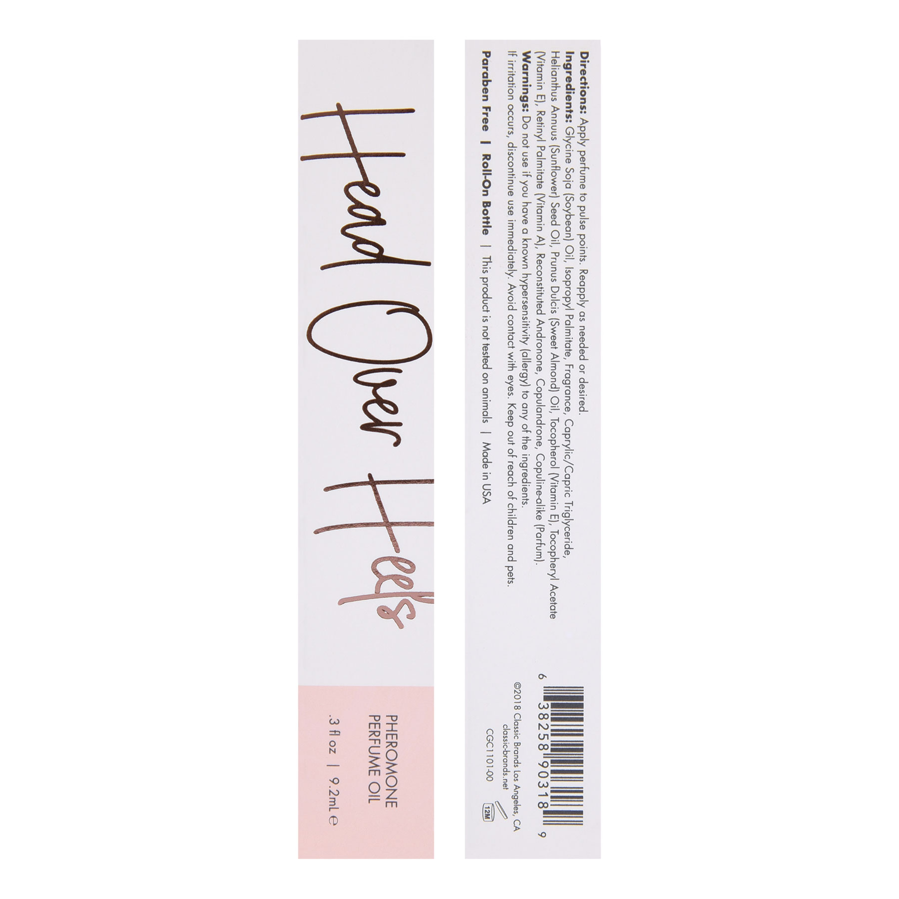 head over heels pheromone perfume oil . ml 