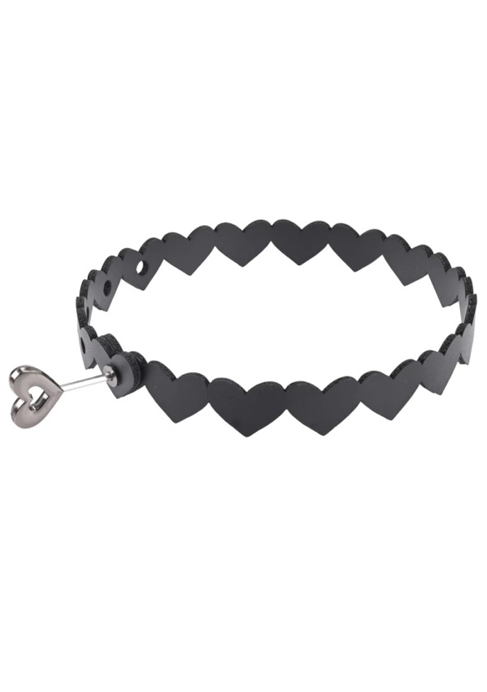 heart day collar black 