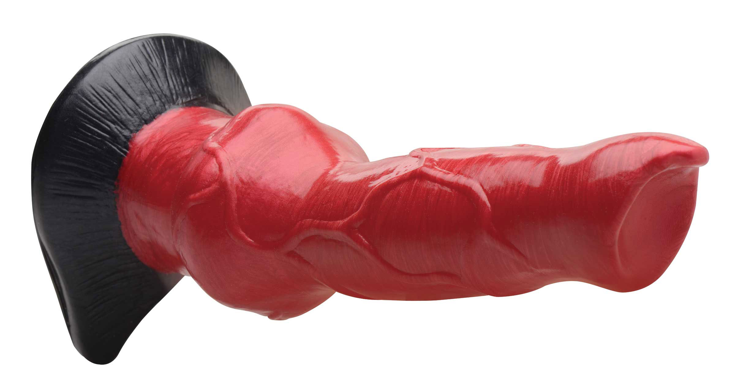 hell hound canine penis silicone dildo red 