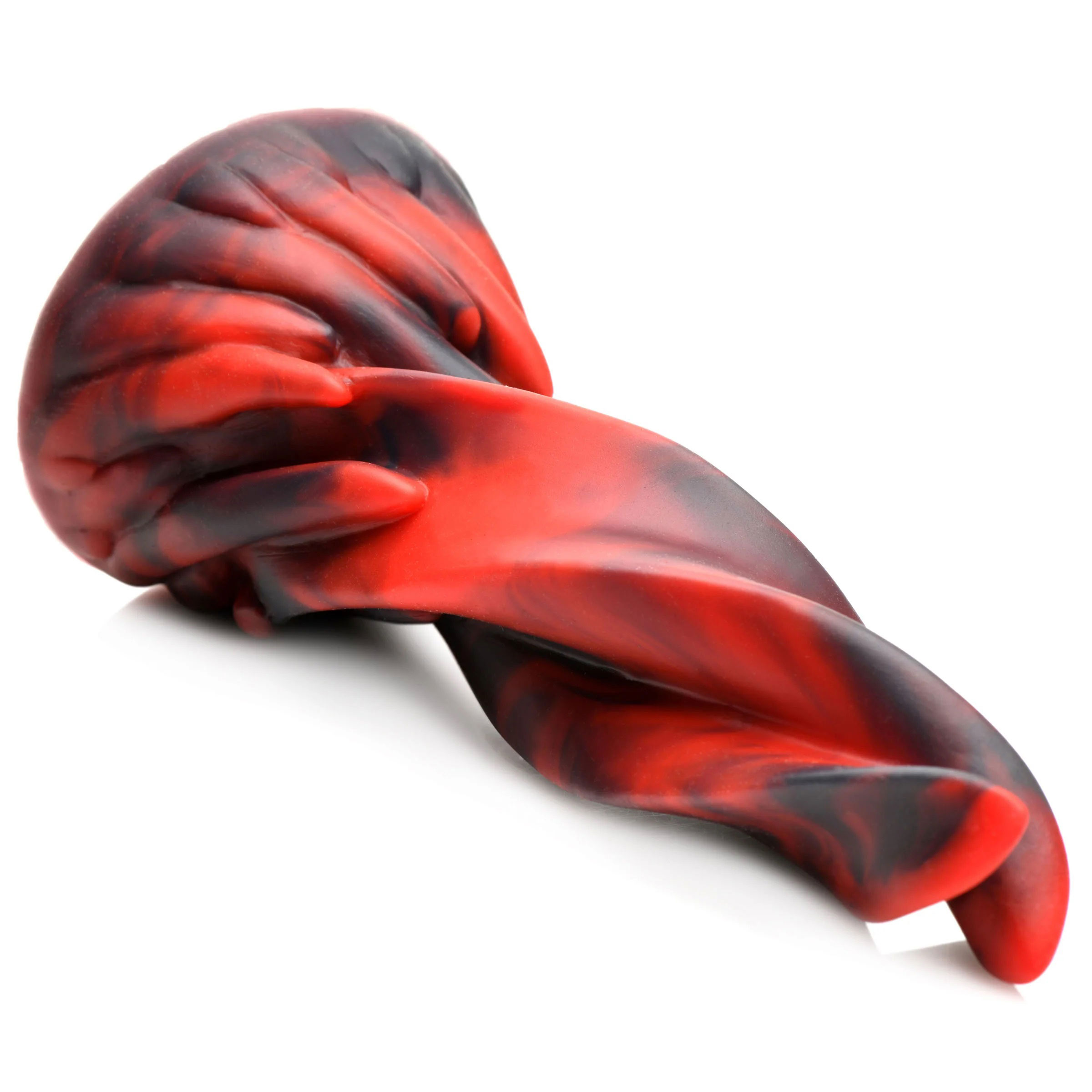 hell kiss twisted tongues silicone dildo red 