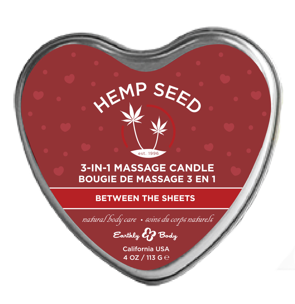 hemp seed  in  massage candle  between the sheets oz 