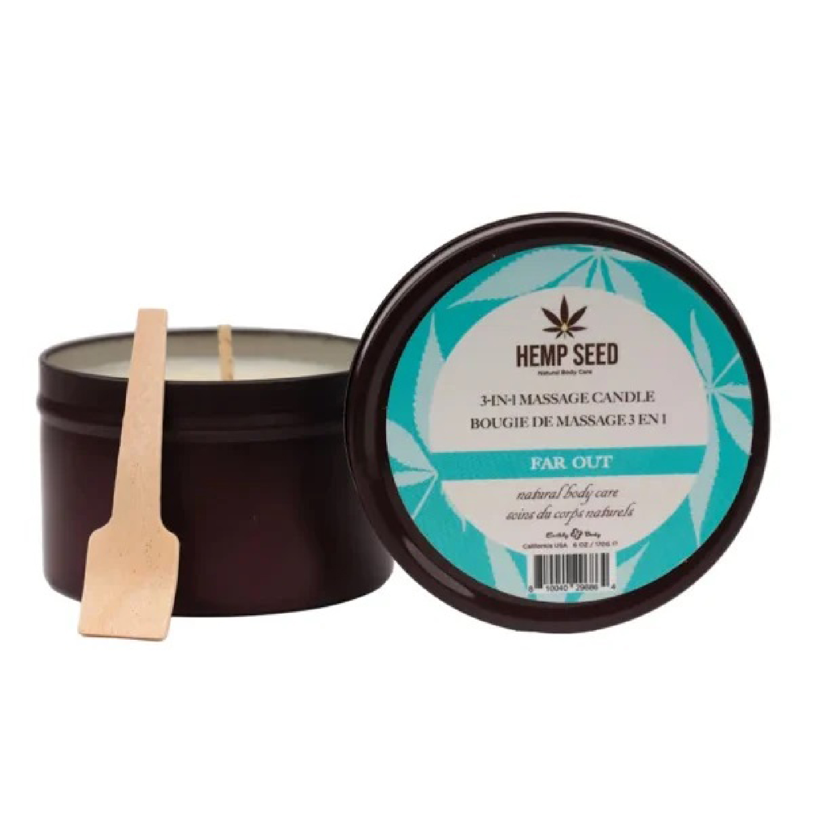 hemp seed  in  massage candle far out  oz 