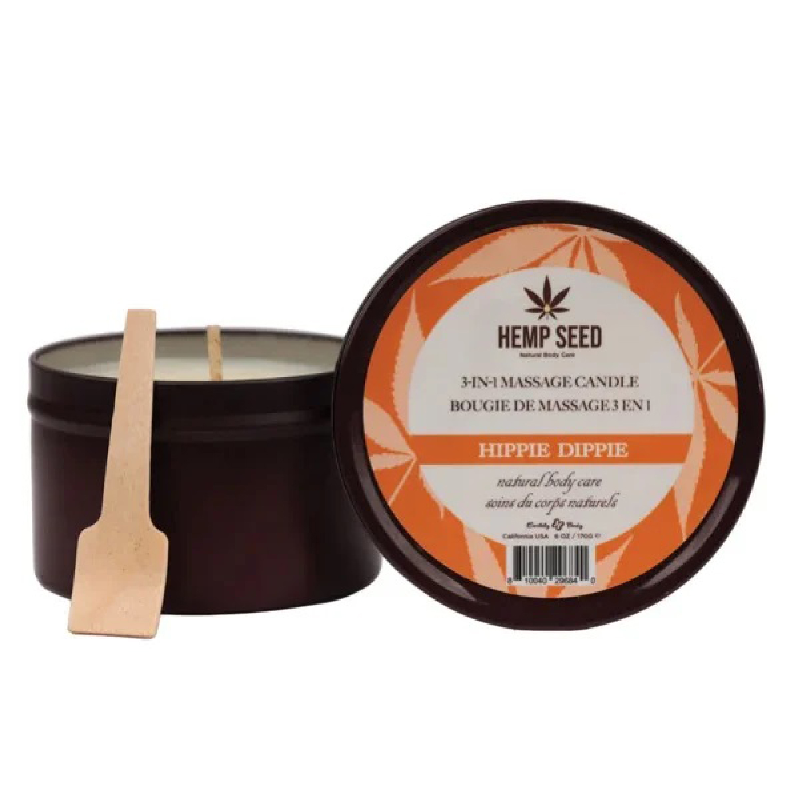 hemp seed  in  massage candle hippie dippie oz 