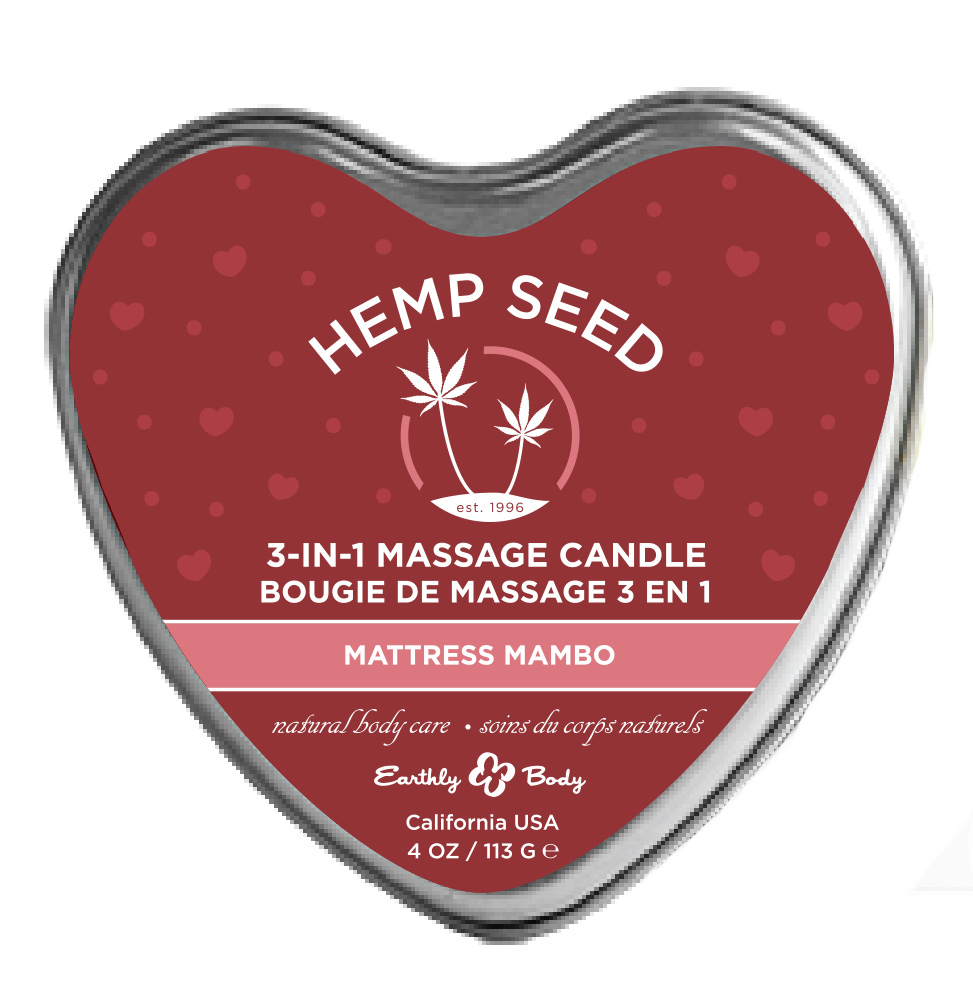 hemp seed  in  massage candle mattress mambo  mattress mambo oz 