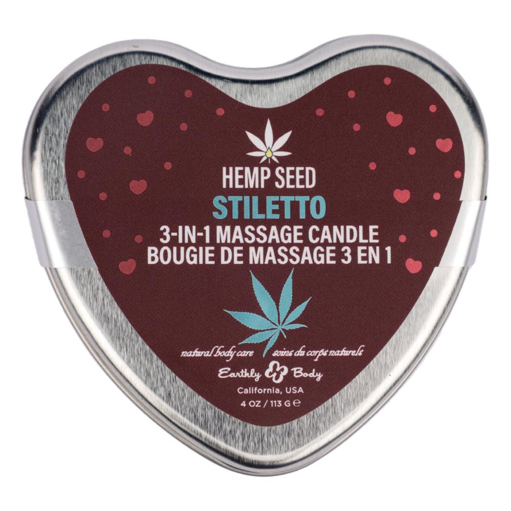 hemp seed  in  massage candle stiletto oz 