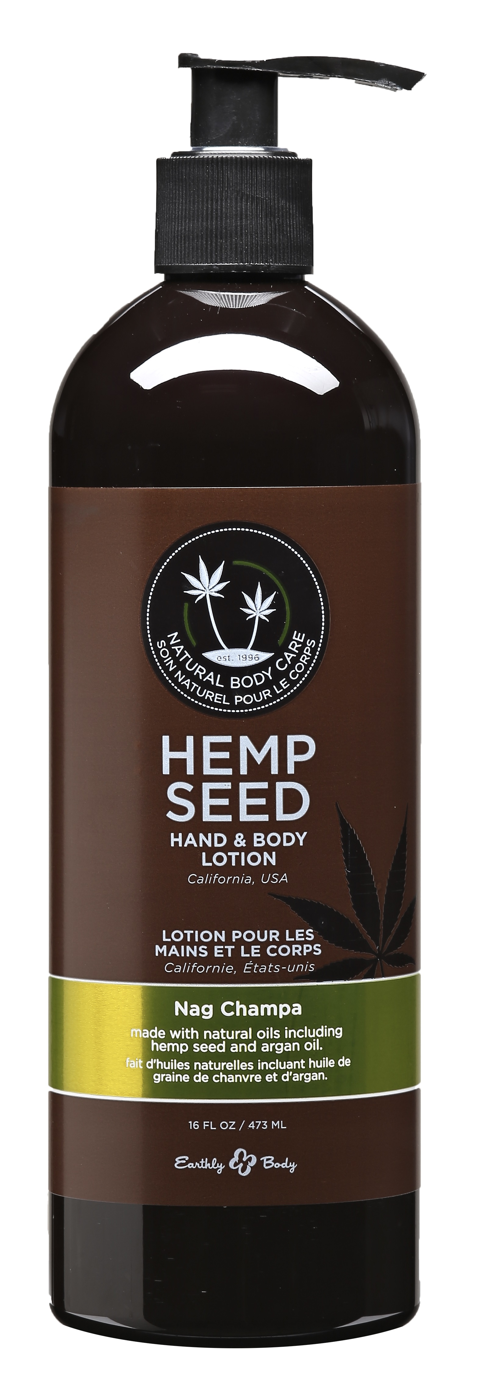 hemp seed hand and body lotion  fl oz nag champa 