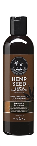hemp seed massage and body oil dreamsicle  fl oz ml 