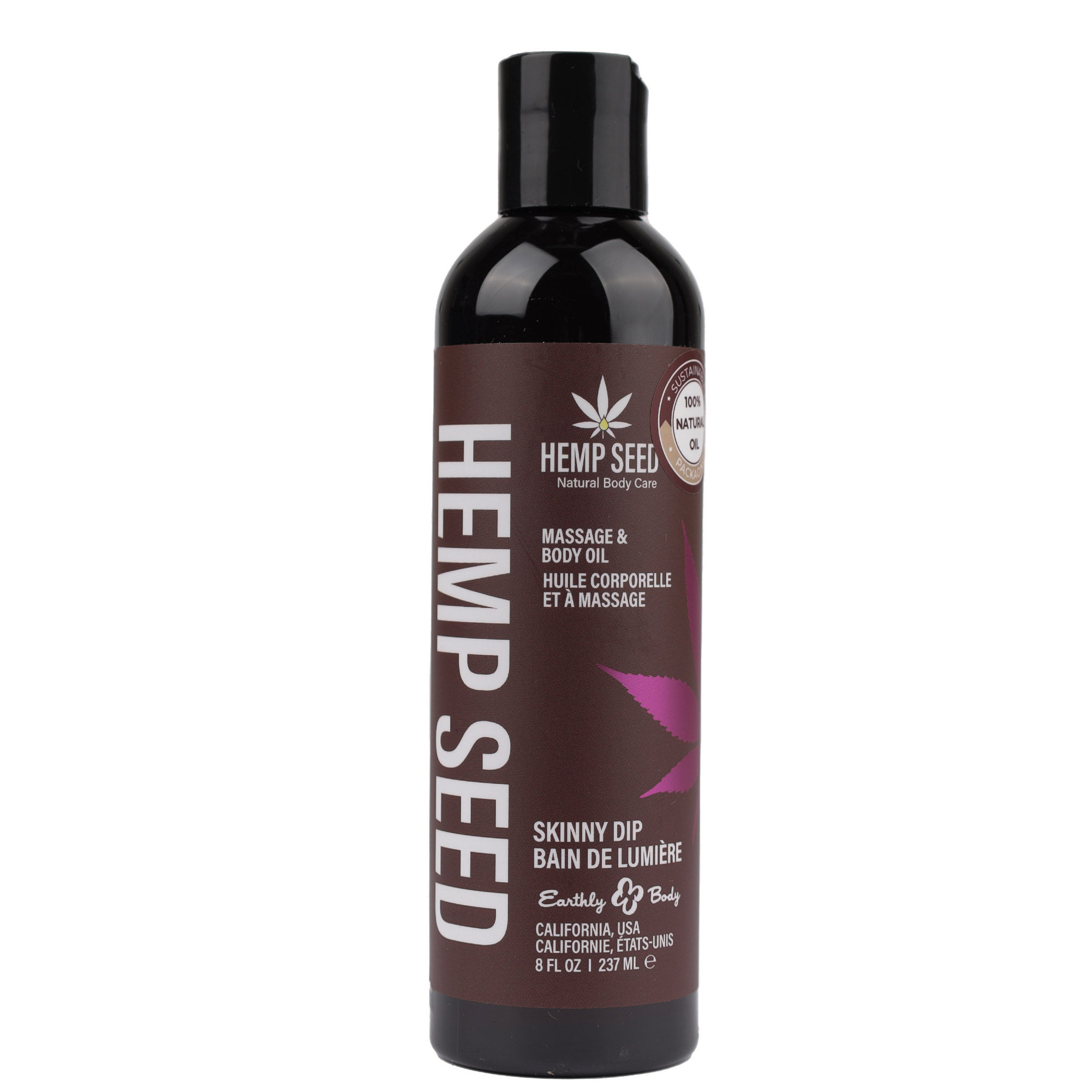 hemp seed massage and body oil skinny dip  fl oz ml 