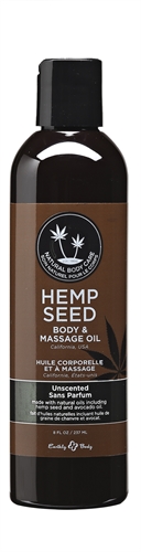 hemp seed massage and body oil unscented  fl oz ml 