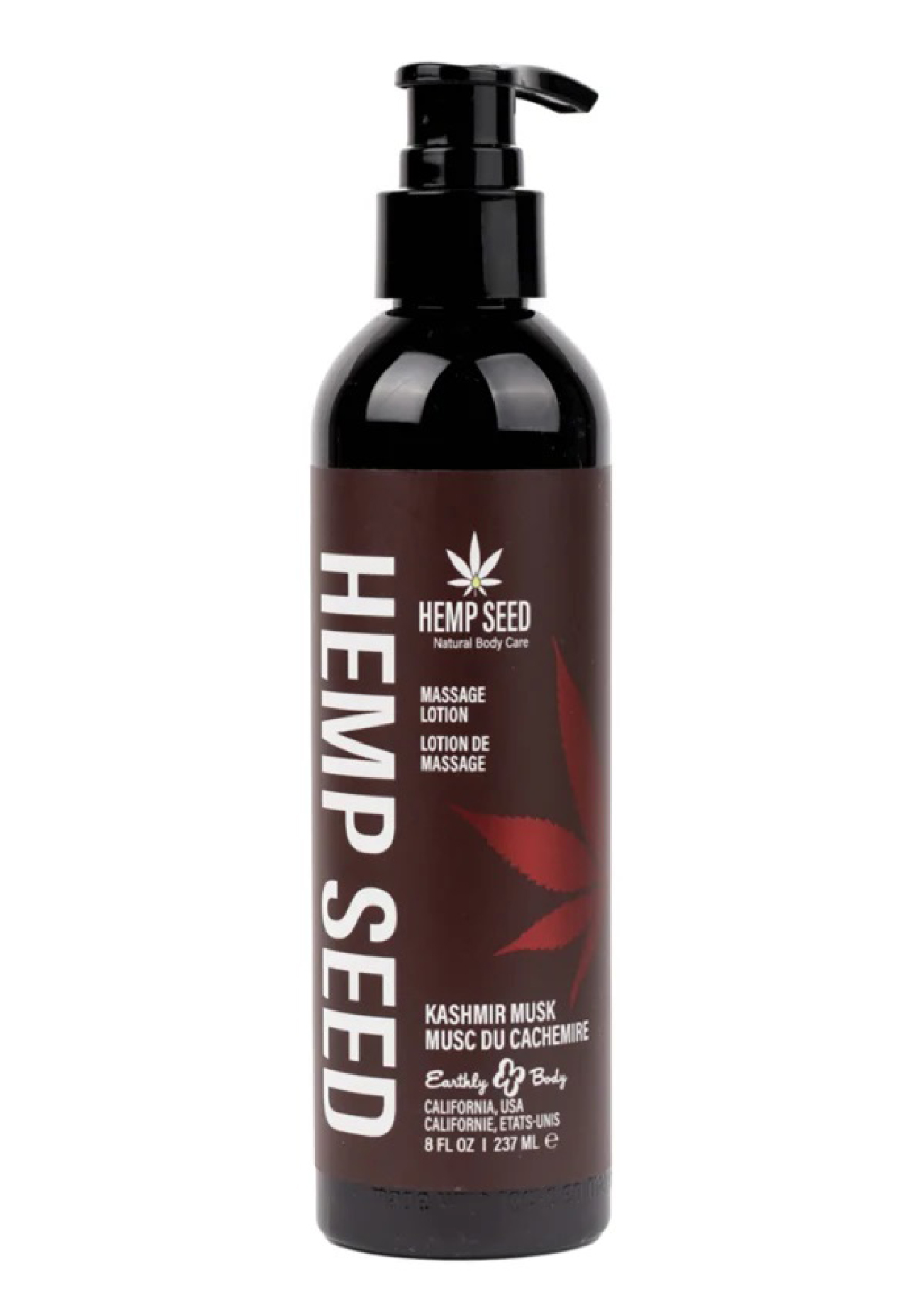 hemp seed massage lotion kashmir musk  oz 