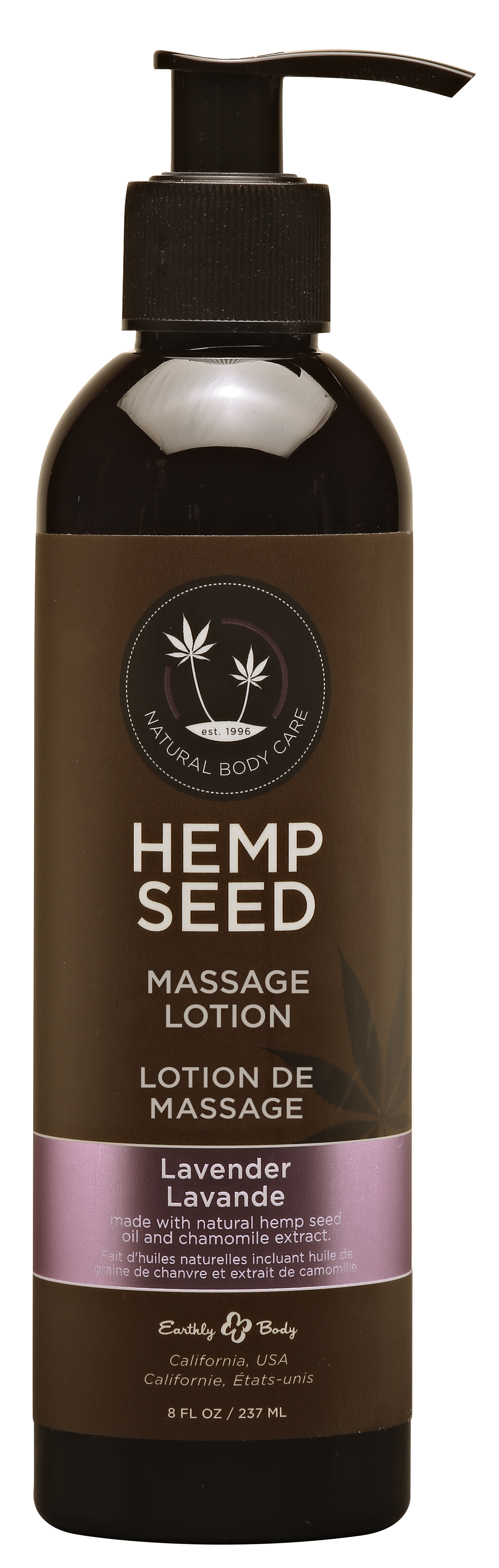 hemp seed massage lotion lavender  fl oz ml 