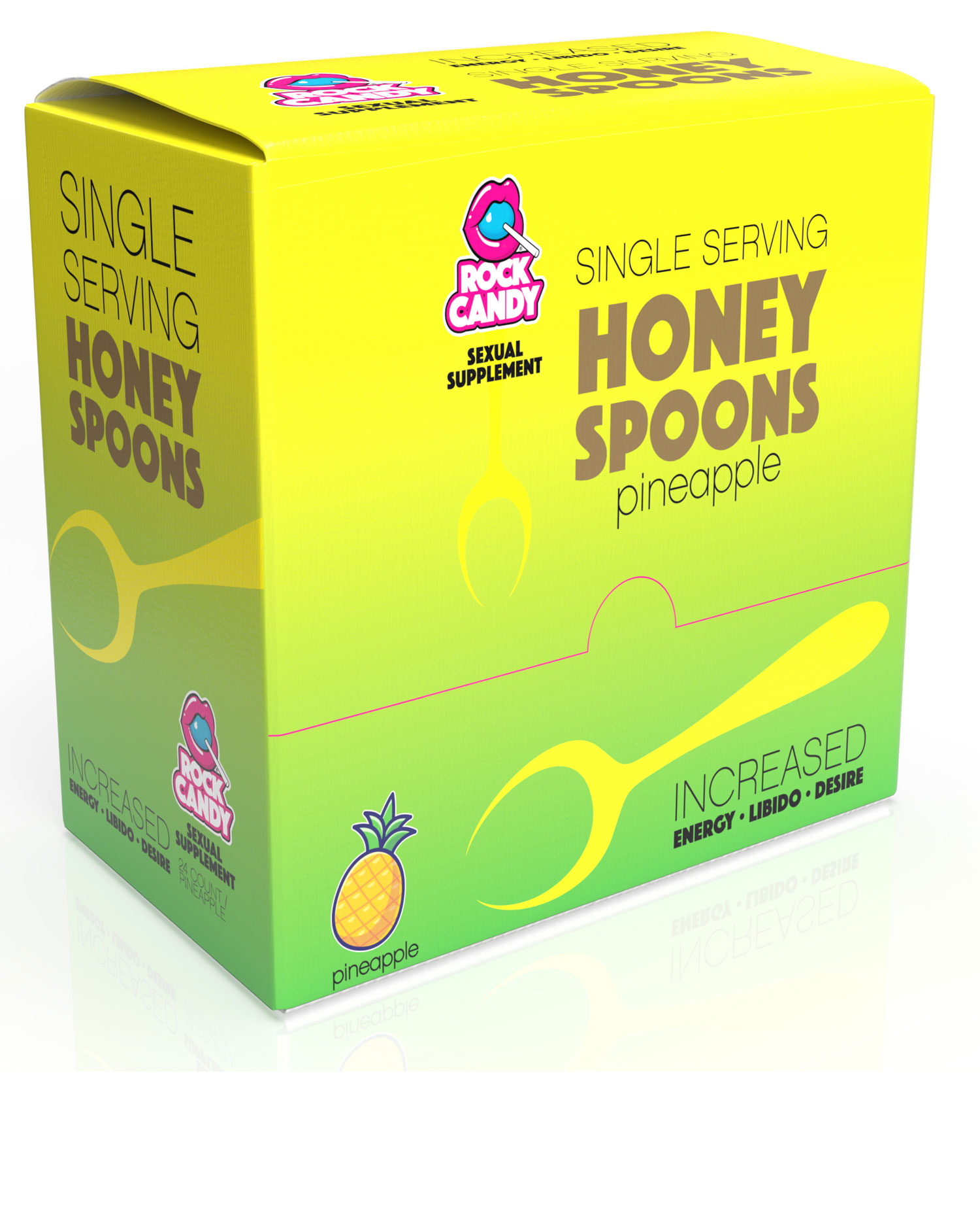 honey spoon sexual supplement pineapple  ct display 