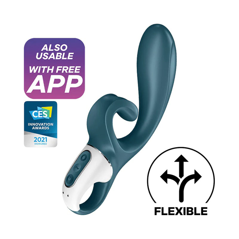 hug me rabbit vibrator greyblue 