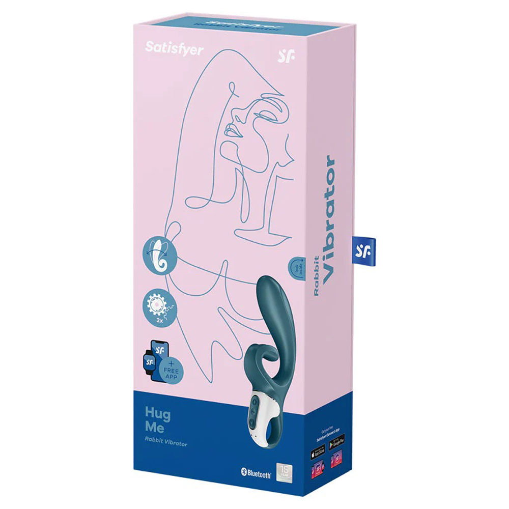 hug me rabbit vibrator greyblue 