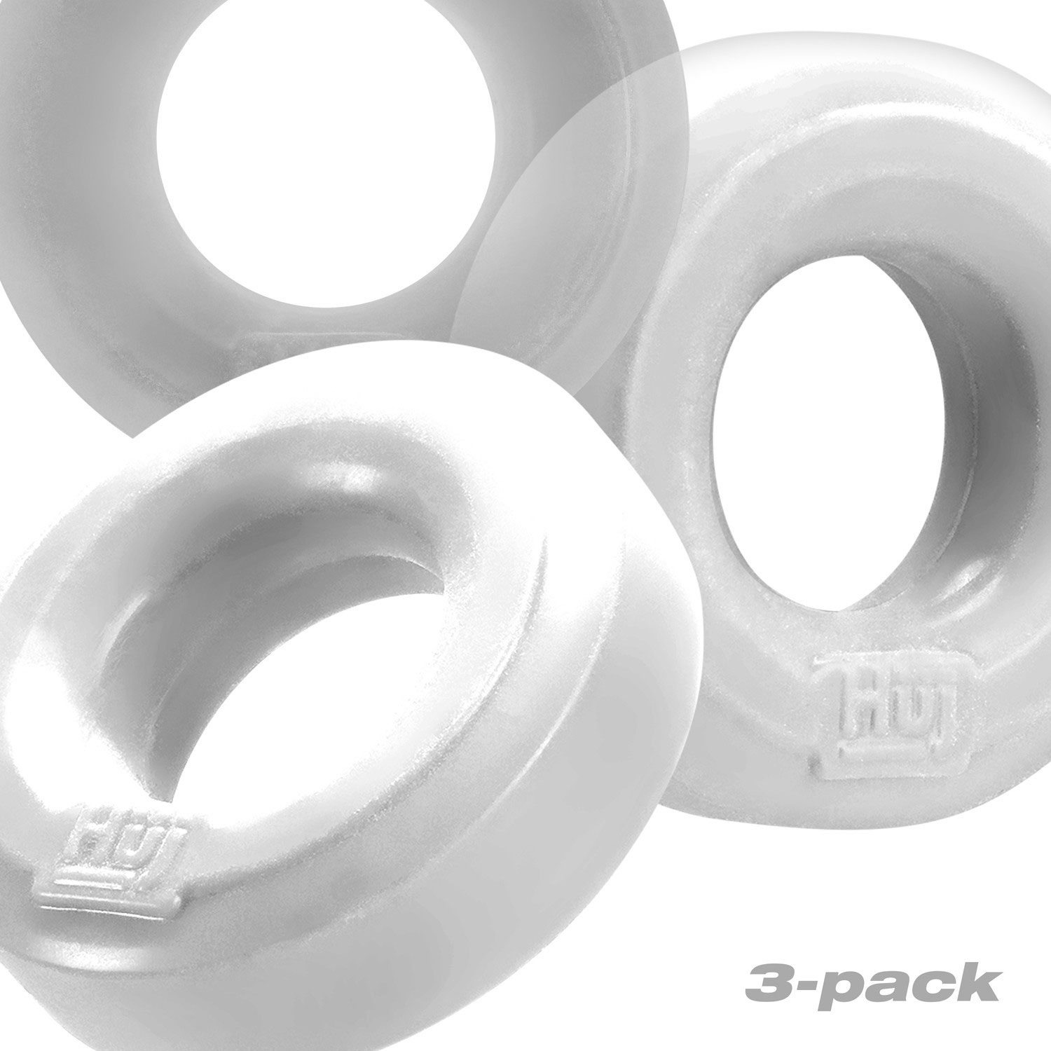 huj c ring  pack white clear ice 