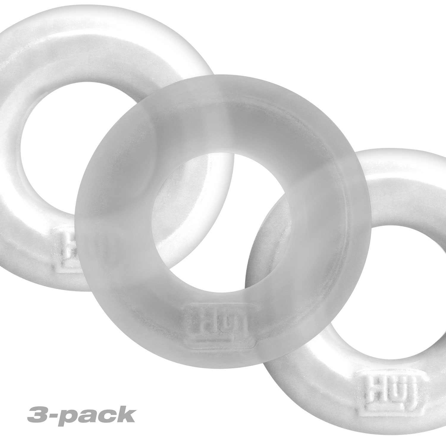 huj c ring  pack white clear ice 