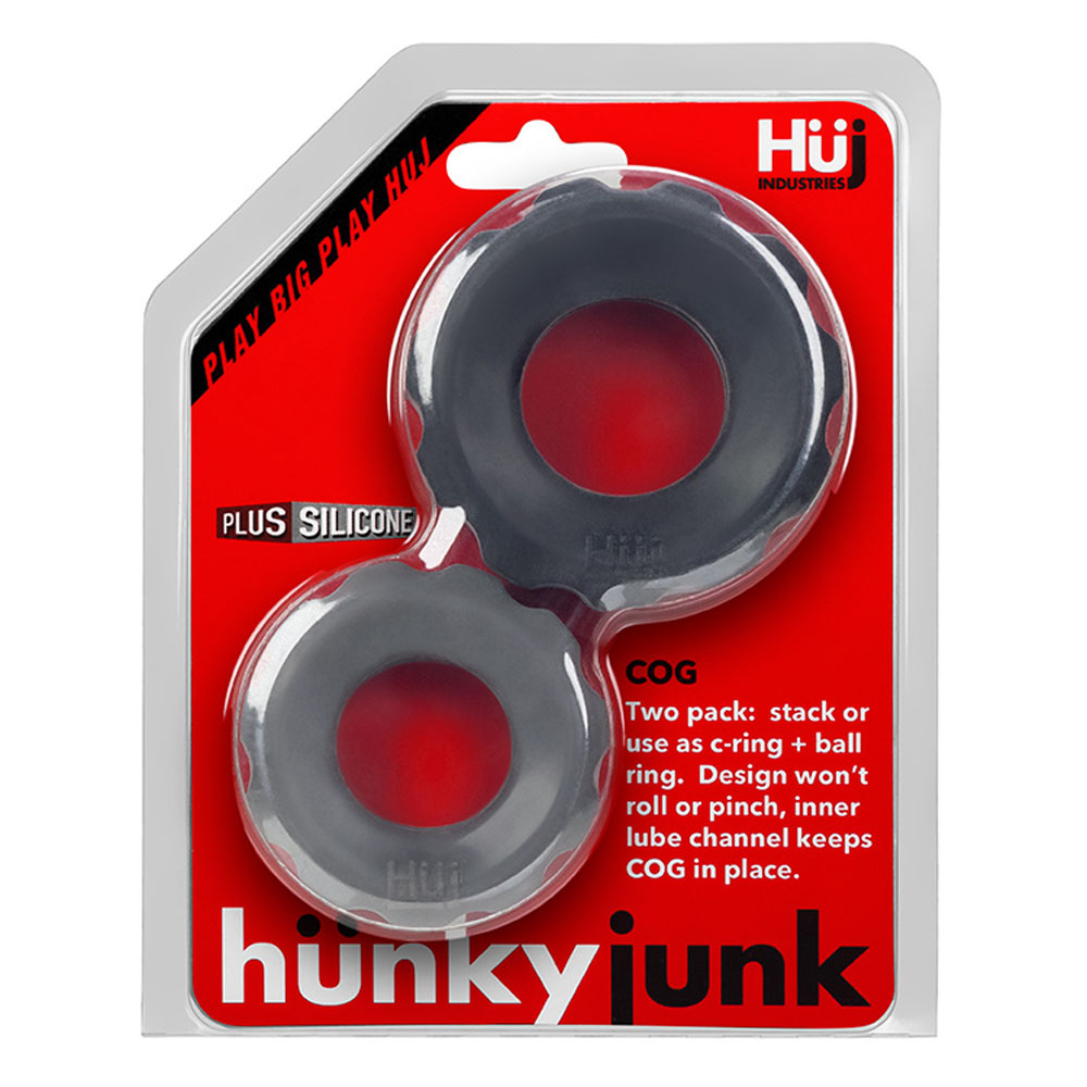 hunkyjunk cog  size c ring tar stone 