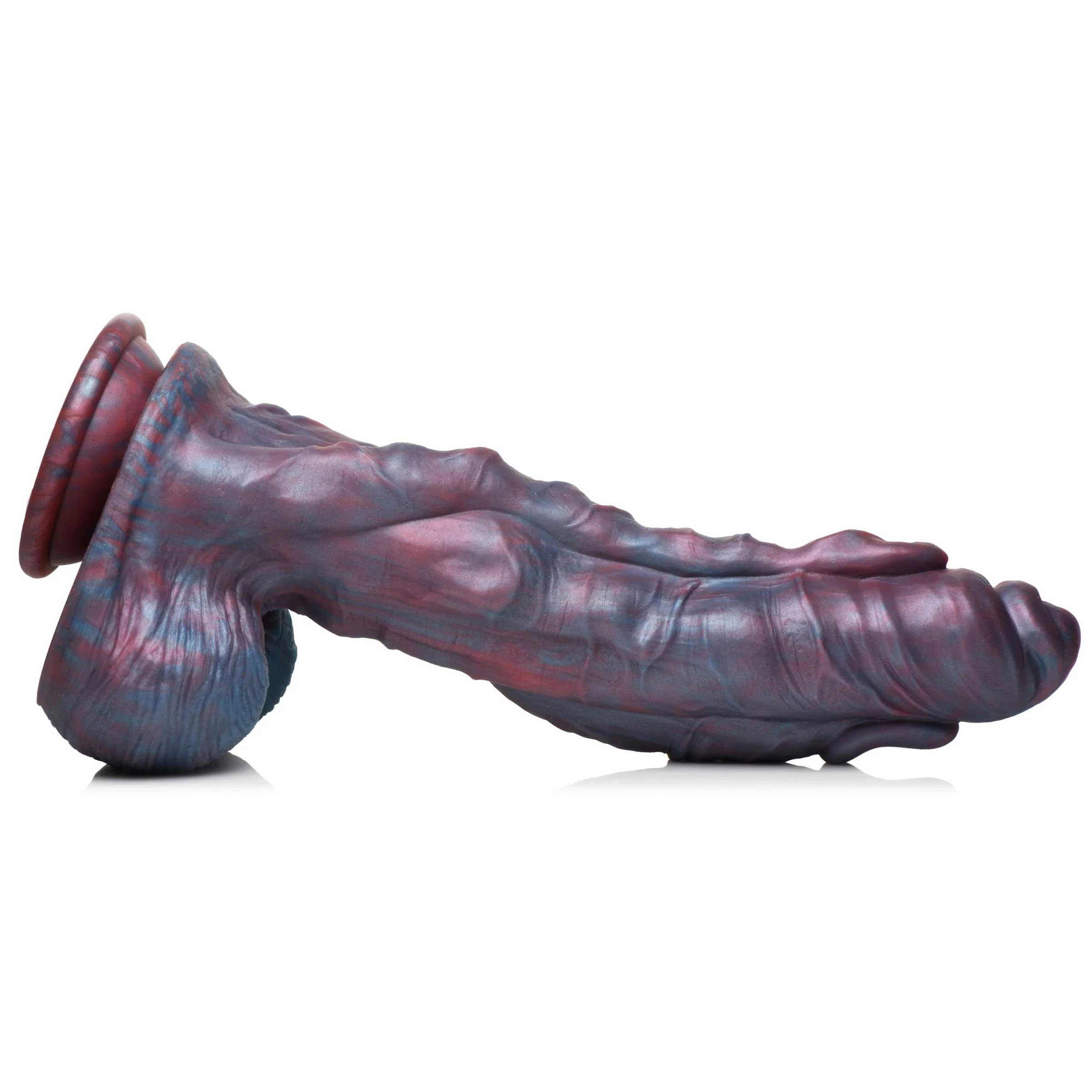 hydra sea monster silicone dildo purple 