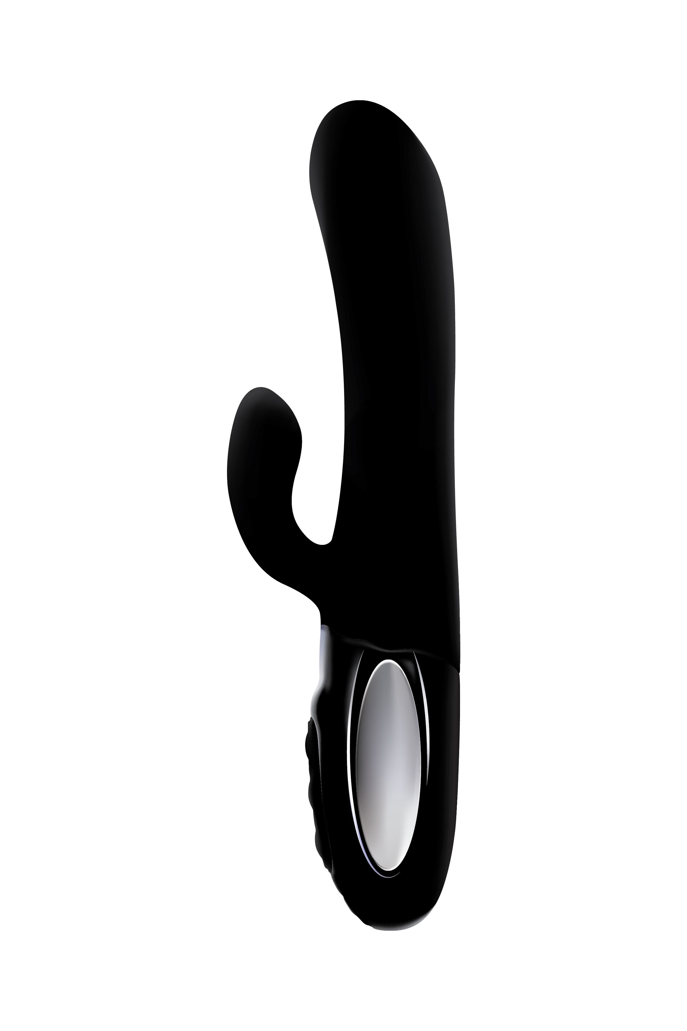 hypnotic black thrusting rabbit with swinging clitoral stimulator 